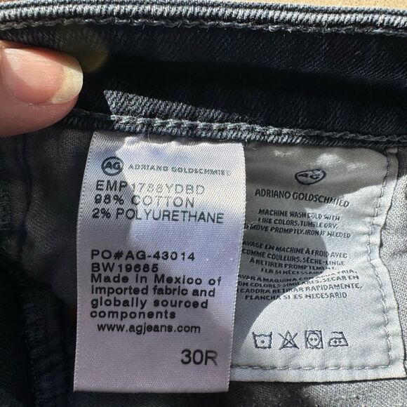 AG Blue Jeans The Abbey Ankle, Mid-rise super skinny, Size 30 - Picture 3 of 4